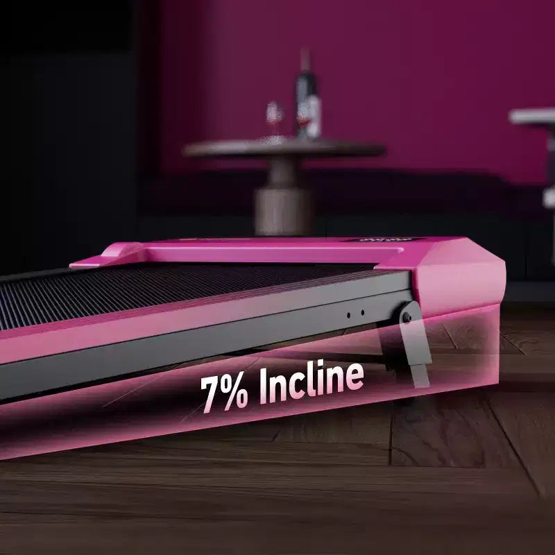 DeerRun Édition Q2 Tapis de course intelligent incliné à 7 % pour la maison et la course légère, cadeau de Saint-Valentin