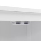 GDFStudio Joyce Meuble Colonne de Rangement Haut de Salle de Bain Moderne en Bois avec Étagère Réglable et 2 Tiroirs