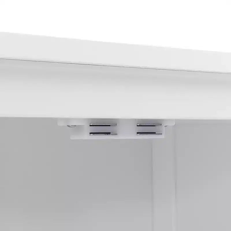 GDFStudio Joyce Meuble Colonne de Rangement Haut de Salle de Bain Moderne en Bois avec Étagère Réglable et 2 Tiroirs