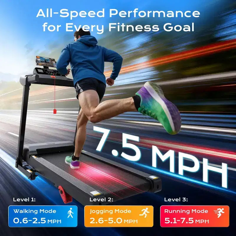 3.15HP Electric Treadmill 300 lbs Capacity, Treadmill with Incline, Tablet holder for Home, Treadmill, APP Controlled, Shock Absorption