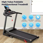 Tapis de course pliable 3,7 CV en liquidation pour la maison avec contrôle via application, capacité de 136 kg, inclinaison réglable, 71 programmes, tapis de course électrique
