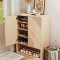 COZONY Multi-Tier Shoe Cabinet w/ Adjustable Shelves & Fluted Doors for Entryway and Hallway