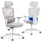 High-Back Ergonomic Office Chair  Breathable Mesh Gaming Chair with Adjustable Lumbar & 3D Armrests