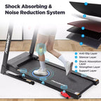 Treadmill for Home,Portable Folding Exercise Treadmill w/ Adjustable Incline,APP Control,64 Programs, 300 lb Capacity, 7.5MPH,Running Walking Jogging