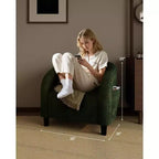 Garvee Accent Chair Set of 2, Barrel Chair, Modern Club Chair with Padded Seat and Sturdy Legs