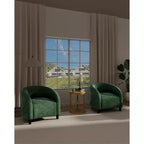 Garvee Accent Chair Set of 2, Barrel Chair, Modern Club Chair with Padded Seat and Sturdy Legs