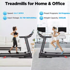 Treadmill on sale, Portable Treadmill with APP Control LED Display and 64 Preset Programs, Exercise Machine for Home, Max 300 LBS