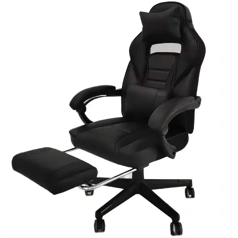 Big and Tall Gaming Chair with Footrest, High-Back Ergonomic Office Computer Chair Recliner for Adults 22D x 27W x 50H Inches