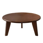 Table basse ronde en bois Maxax 31,4 po, table basse à 3 pieds coniques de style Mid-Century pour espaces bohèmes/fermette/modernes