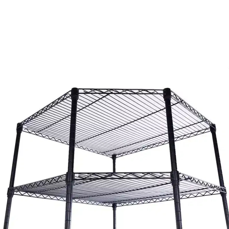 Karl Home Étagère métallique réglable en hauteur de 27 po avec roulettes