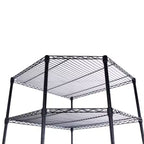 Karl Home Étagère métallique réglable en hauteur de 27 po avec roulettes