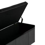 Okak 48IN Wide Storage Ottoman with Padding Seat, End Of Bed Storage Bench with Ample Storage, Ottoman Foot Rest for Living Room