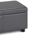 Okak 48IN Wide Storage Ottoman with Padding Seat, End Of Bed Storage Bench with Ample Storage, Ottoman Foot Rest for Living Room