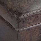 Okak 48IN Wide Storage Ottoman with Padding Seat, End Of Bed Storage Bench with Ample Storage, Ottoman Foot Rest for Living Room