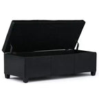 Okak 48IN Wide Storage Ottoman with Padding Seat, End Of Bed Storage Bench with Ample Storage, Ottoman Foot Rest for Living Room