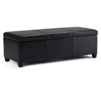 Okak 48IN Wide Storage Ottoman with Padding Seat, End Of Bed Storage Bench with Ample Storage, Ottoman Foot Rest for Living Room