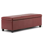 Okak 48IN Wide Storage Ottoman with Padding Seat, End Of Bed Storage Bench with Ample Storage, Ottoman Foot Rest for Living Room