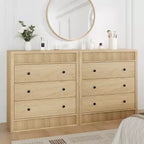 3 Drawer Dresser for Bedroom, 31.5 Wide Fluted Chest of Drawers, Modern Wooden Nightstand Storage Cabinet for Kids Room, Hallway, Living Room