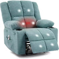 Oversized Manual Recliner with Vibration Massage  155 Adjustable Recline, Wide Comfort Seat, for Living Room, Bedroom