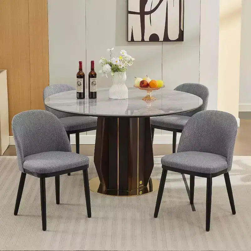 Lot de 2 Chaises de Salle à Manger Rembourrées, Chaises de Cuisine Modernes en Bois avec Dossier et Coussin Rembourré, Chaises d'Appoint pour Salle à Manger, Salon