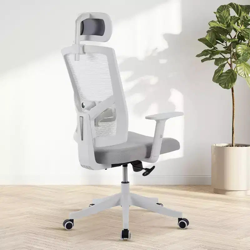 Ergonomic Office Chair, Computer Desk Chair Comfy with Adjustable Padded Headrest,Comfortable Lumbar Support Gaming Chairs for Bedroom,Study,Student
