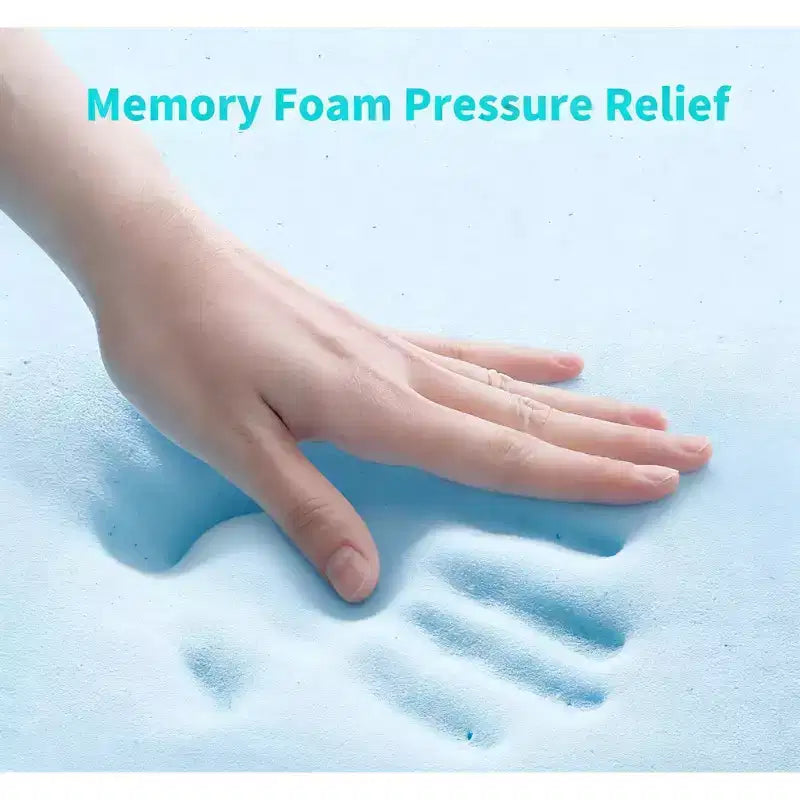 Matelas hybride jumeau de 12 pouces, ressorts ensachés individuels, mousse à mémoire de forme à 7 zones, housse tricotée, certifié CertiPUR-US, blanc