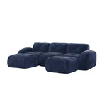 Canapé sans osselets en U Clihome, Design touffu, Éponge haute densité 32D, Base antidérapante, Combinaison libre, Ottomane mobile pour bureau et salle de cinéma maison