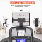 5HP Foldable Treadmill w/ 20 Auto Incline,400LB Treadmill for Home Jogging Walking,App Control,71 Program,12MPH for Varied Intensity, Shock Absorption