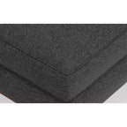 Brixley 33 inch Wide Mid-Century Modern Table Ottoman in Woven-Blend Fabric
