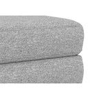 Brixley 33 inch Wide Mid-Century Modern Table Ottoman in Woven-Blend Fabric