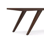 Nadine 48 inch Wide Mid Century Modern Rectangle Ottoman Bench in Vegan Faux Leather
