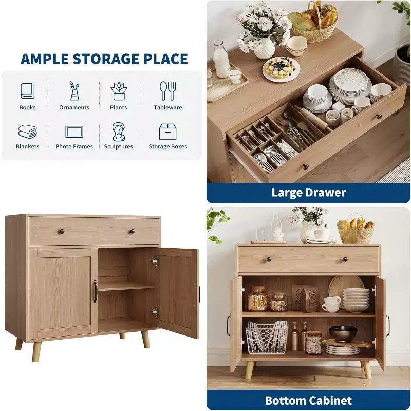Meuble de rangement Acekool pour téléviseur, console média pour le salon ou le bureau