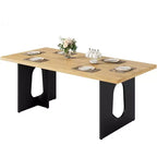 71 Table de salle à manger longue pour 6 à 10 personnes - Table de cuisine avec plateau extra-épaissi et pieds de base robustes, table de dîner rectangulaire moderne