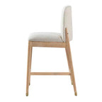 Tabourets de comptoir rembourrés Christopher Knight Home Patricia Farmhouse en bois d'hévéa avec dossier incurvé (lot de 2)
