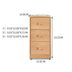 Solid Oak Wood Small Dresser - Modern Bedroom Chest of Drawers with Solid Wood Sliding Rail - Narrow Design for Living Room, Hallway