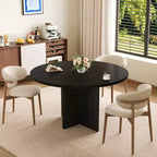Table à manger extensible de 110 à 150 cm pour 4 à 8 personnes, table de cuisine en bois avec rangement intégré et piètement en croix, table de dîner moderne pour cuisine et salle à manger