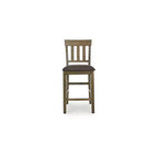 Signature Design by Ashley Vallister Counter Height Upholstered Barstools, Set of 2, Light Brown