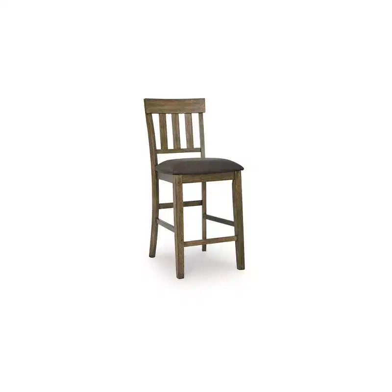 Signature Design by Ashley Vallister Counter Height Upholstered Barstools, Set of 2, Light Brown