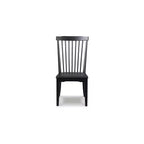 Signature Design by Ashley Chadworth – Chaises de salle à manger, lot de 2, noir, dossier à barreaux en bois
