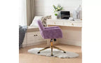 Chaise de bureau ergonomique réglable TUYOHW, chaise de bureau rembourrée avec base en métal doré, chaise pivotante de coiffeuse