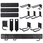Tool Organizer, Garage Organizer  48 13 Pcs Heavy-Duty Wall Mount Garden Tool Storage with 8 Adjustable Hooks & 2 Straps