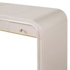 Coiffeuse 3-en-1 Whisen, meuble-lavabo classique en bois avec miroir rabattable, 2 tiroirs et espace de rangement