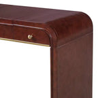 Coiffeuse 3-en-1 Whisen, meuble-lavabo classique en bois avec miroir rabattable, 2 tiroirs et espace de rangement