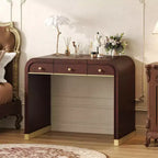 Coiffeuse 3-en-1 Whisen, meuble-lavabo classique en bois avec miroir rabattable, 2 tiroirs et espace de rangement