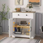 Modern Kitchen Storage Cabinet, Small Sideboard with Storage,Farmhouse Buffet Cabinet, Floor Sideboards Buffet for Kitchen, Living Room, Bathroom