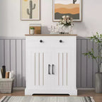 Modern Kitchen Storage Cabinet, Small Sideboard with Storage,Farmhouse Buffet Cabinet, Floor Sideboards Buffet for Kitchen, Living Room, Bathroom