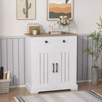 Modern Kitchen Storage Cabinet, Small Sideboard with Storage,Farmhouse Buffet Cabinet, Floor Sideboards Buffet for Kitchen, Living Room, Bathroom
