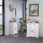 Modern Kitchen Storage Cabinet, Small Sideboard with Storage,Farmhouse Buffet Cabinet, Floor Sideboards Buffet for Kitchen, Living Room, Bathroom