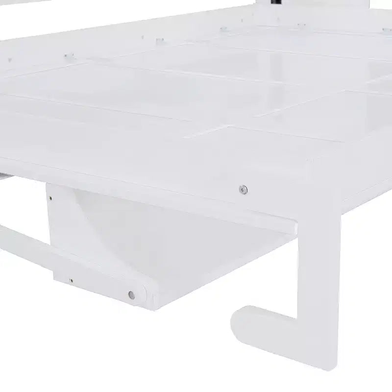 Lit escamotable moderne Luxystar Queen Size avec vérin hydraulique et bureau