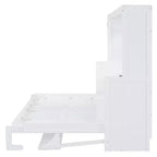 Lit escamotable moderne Luxystar Queen Size avec vérin hydraulique et bureau